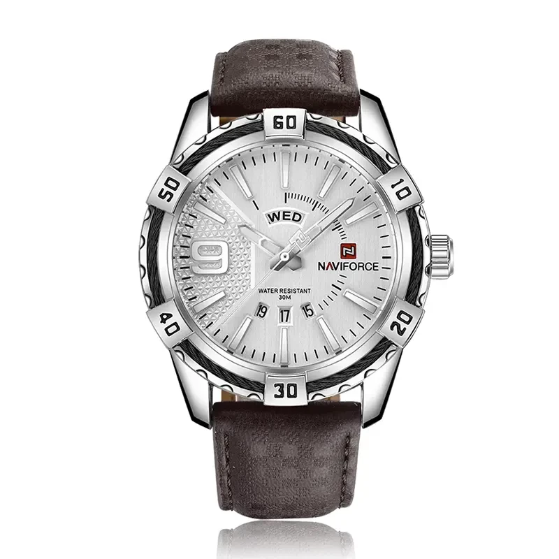 Naviforce Fashion NF9117 Silver Dial Men's Watch